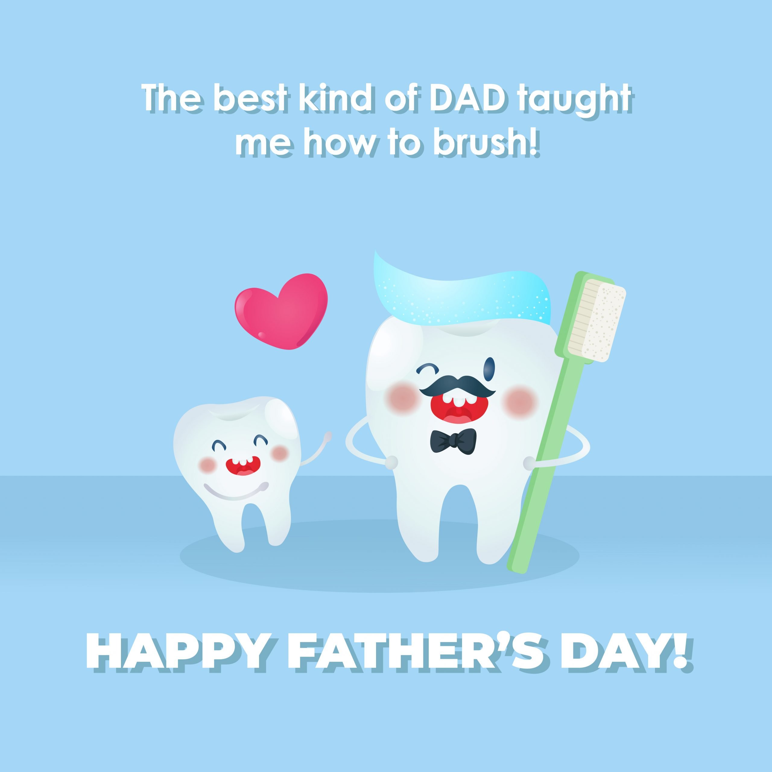 Happy fathers Day teeth animation